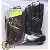 Image 1 : 2PK LADIES LEATHER GLOVES MEDIUM