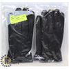 Image 1 : 2PK LADIES LEATHER GLOVES MEDIUM