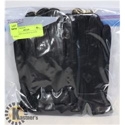 2PK LADIES LEATHER GLOVES SMALL