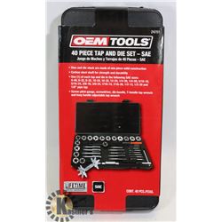 NEW OEMTOOLS 40 PC TAP & DIE SET - SAE