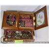 Image 1 : JEWELRY BOX WITH RINGS, EARRINGS & NECKLACES