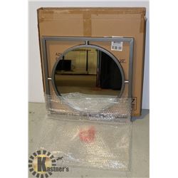 ROUND MIRROR IN METAL FRAME 20 X 20