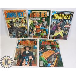 FIVE 40/50 CENT JONAH HEX COMICS