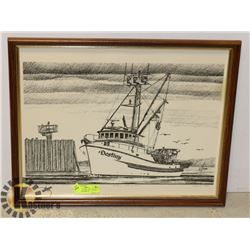 FRAMED ART "DESTINY" SIGNED JAMES WILLIAMSON