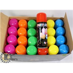 CASE OF 24 CANS OF PARTY STRING