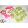 Image 1 : TWO SIZE SMALL GIRL SWEATERS PONCHO