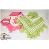 Image 1 : TWO SIZE MEDIUM GIRL SWEATERS PONCHO