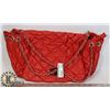 Image 1 : NEW RED FAUX LEATHER WOMENS PURSE
