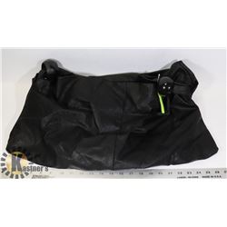 NEW BLACK FAUX LEATHER WOMENS PURSE