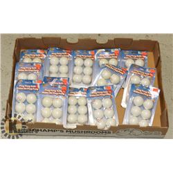 FLAT OF NEW PING PONG BALLS