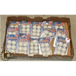 FLAT OF NEW PING PONG BALLS