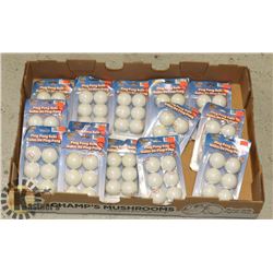 FLAT OF NEW PING PONG BALLS