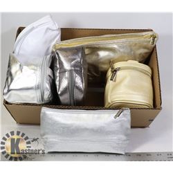 LA PRAIRIE & CLINIQUE ASSORTED MAKEUP BAGS (6)