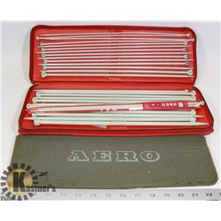 KNITTING NEEDLES COMPLETE (27) SET- AERO BRAND