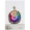 Image 1 : #95-RAINBOW SOLAR QUARTZ PENDANT