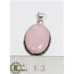 #155-PINK ROSE QUARTZ PENDANT