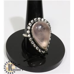 #15-ROSE QUARTZ RING SIZE 9.5