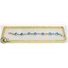 Image 1 : SILVER & NATURAL TURQUOISE BRACELET