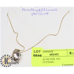 STERLING SILVER .925 PENDANT/CHAIN