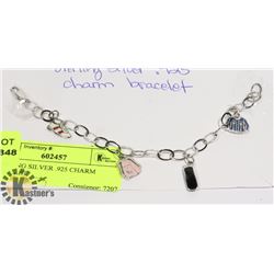 STERLING SILVER .925 CHARM BRACELET