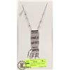 Image 1 : STERLING SILVER .925 REAL PEARL TASSEL NECKLACE