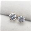 Image 1 : SILVER CUBIC ZIRCONIA EARRINGS