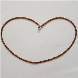 SILVER CITRINE 18"  NECKLACE