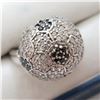 Image 2 : SILVER CUBIC ZIRCONIA  RING (~SIZE 7.5)