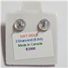 Image 2 : 14K WHITE GOLD DIAMOND(0.8CT) EARRINGS
