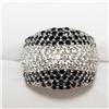 Image 1 : SILVER CUBIC ZIRCONIA  RING (~SIZE 7)