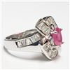 Image 2 : SILVER RUBY  RING (~WEIGHT 6.3G)