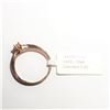 Image 4 : 14K ROSE GOLD DIAMOND(0.2CT SI,LIGHT PINK)  RING