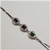 Image 5 : SILVER EMERALD RUBY SAPPHIRE FLEXIBLE SIZE