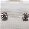Image 1 : 14K WHITE GOLD DIAMOND(0.36CT)  EARRINGS