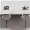 Image 4 : 14K WHITE GOLD DIAMOND(0.36CT)  EARRINGS