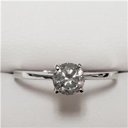14K WHITE GOLD DIAMOND(G-H, I, 0.55CT)  RING