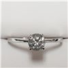 Image 1 : 14K WHITE GOLD DIAMOND(G-H, I, 0.55CT)  RING
