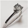 Image 2 : 14K WHITE GOLD DIAMOND(G-H, I, 0.55CT)  RING