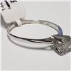 Image 3 : 14K WHITE GOLD DIAMOND(G-H, I, 0.55CT)  RING