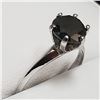 Image 2 : 14K WHITE GOLD BLACK DIAMOND(1.4CT)  RING