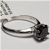 Image 3 : 14K WHITE GOLD BLACK DIAMOND(1.4CT)  RING