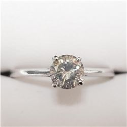 14K WHITE GOLD DIAMOND(H-I, I, 0.65CT)  RING