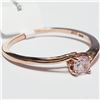 Image 3 : 14K ROSE GOLD LIGHT PINK DIAMOND(0.18CT)  RING