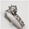 Image 3 : 10K WHITE GOLD DIAMOND(0.76CT)  RING