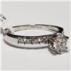 Image 4 : 10K WHITE GOLD DIAMOND(0.76CT)  RING
