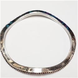 SILVER GARNET  BRACELET (~WEIGHT 22G),