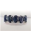Image 1 : 10K WHITE GOLD SAPPHIRE(3.3CT)  RING