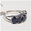 Image 2 : 10K WHITE GOLD SAPPHIRE(3.3CT)  RING
