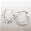 Image 1 : 10K YELLOW GOLD CUBIC ZIRCONIA  EARRINGS