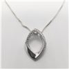 Image 1 : SILVER DIAMOND 18"  NECKLACE